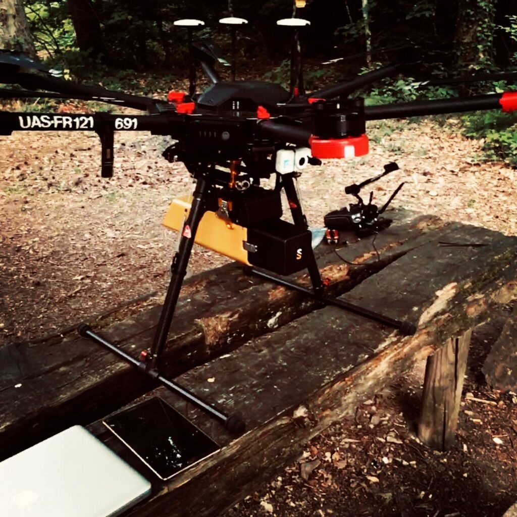 DJI Matrice 600 Pro équipé d'un LiDAR YellowScan VX20